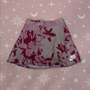 Nike baby Burgundy Floral Skort 18M